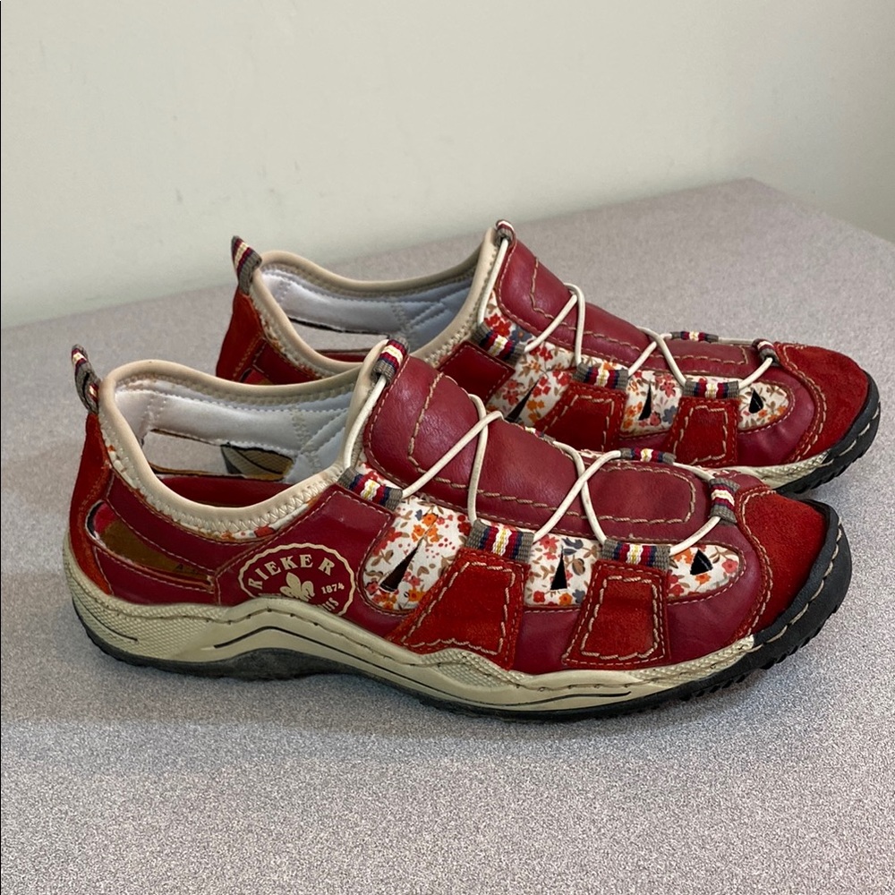 Rieker Red and White casual Shoes